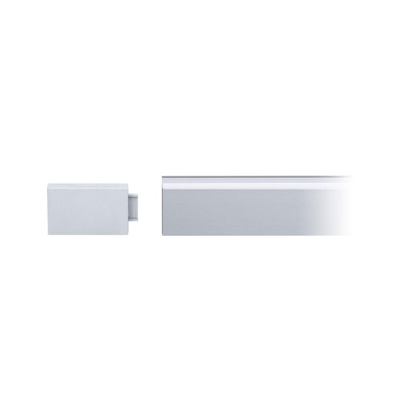 Paulmann 78407 LumiTiles Zubehör Profil Top Abdeckung modern 45x24mm Telegrau
