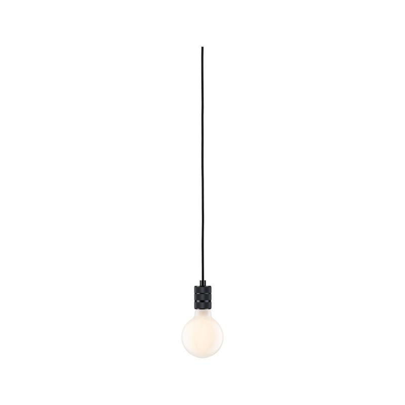 Paulmann 78436 Neordic Pendelleuchte Tilla E27 vintage inkl. Stecker max. 20W Schwarz dimmbar Metall