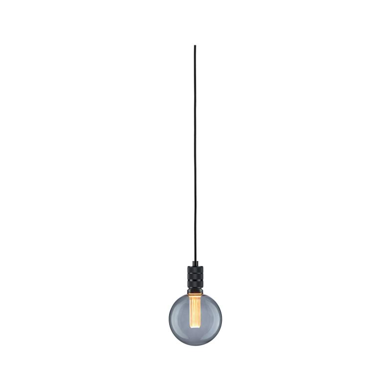 Paulmann 78436 Neordic Pendelleuchte Tilla E27 vintage inkl. Stecker max. 20W Schwarz dimmbar Metall