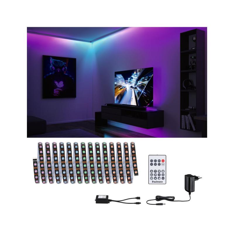 Paulmann 78888 EntertainLED LED Stripe Dynamic Regenbogen Komplettset 5m 10,5W Regenbogen+