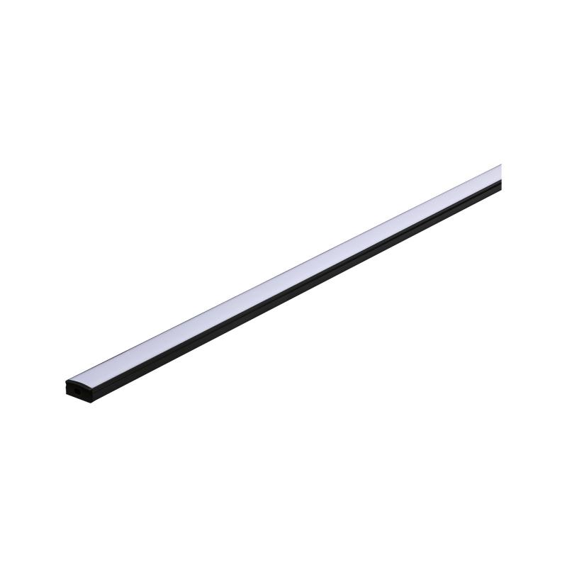 Paulmann 78902 Base Profil mit weißem Diffusor 1m schwarz eloxiert/weiß Alu/Kunststoff