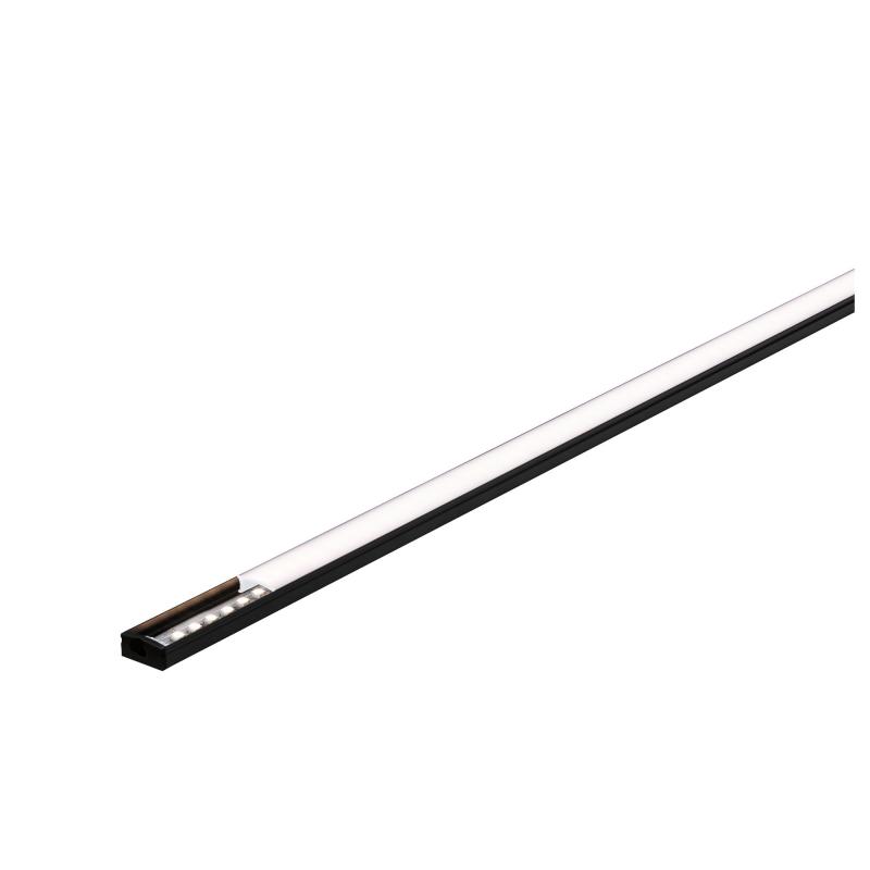 Paulmann 78902 Base Profil mit weißem Diffusor 1m schwarz eloxiert/weiß Alu/Kunststoff