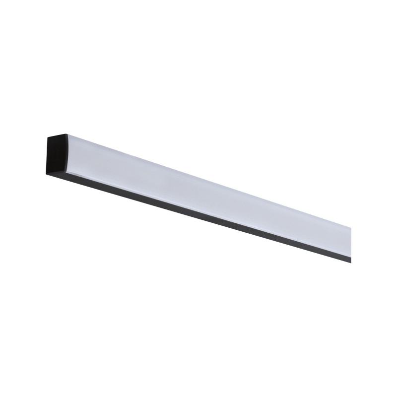 Paulmann 78903 Square Profil mit weißem Diffusor 2m schwarz eloxiert/weiß Alu/Kunststoff