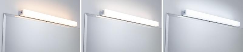 HomeSpa LED-Spiegelleuchte Luno WhiteSwitch-Funktion 59cm Länge Aluminium Paulmann 78949 - An/ Aus per Bewegungssensor