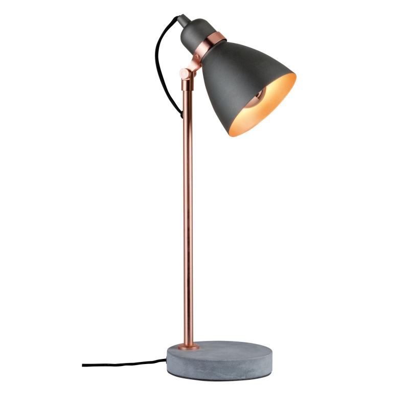 Paulmann 79624 Neordic Orm Tischleuchte max.1x20W E27 Grau/Kupfer