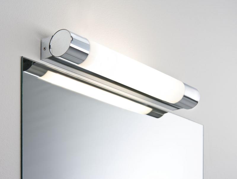 LED-Spiegellampe mit Steckdose Orgon IP44 Länge 44cm in Chrom/Weiß Paulmann 79712