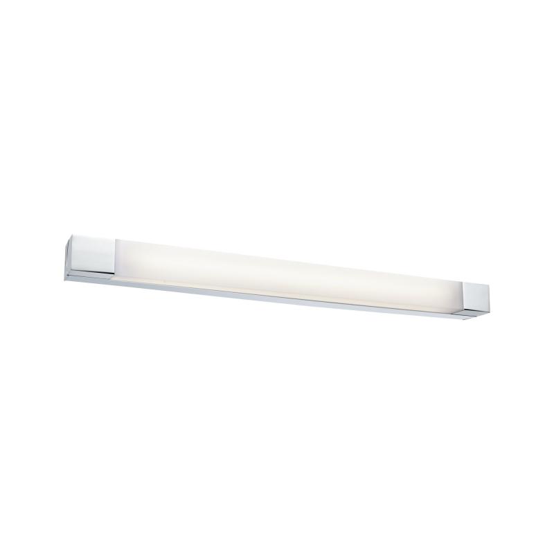 LED-Bad- und Spiegelleuchte Quasar 70cm Spitzwasserschutz in Chrom/Weiß Paulmann 79715