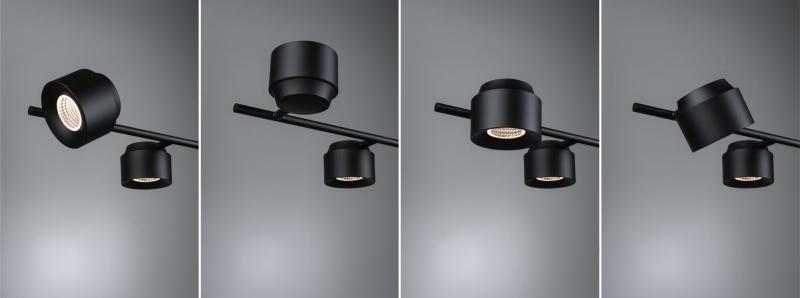 Paulmann 79773 LED Pendelleuchte 3-Stufen-dimmbar Puric Pane modern 4,5W Schwarz