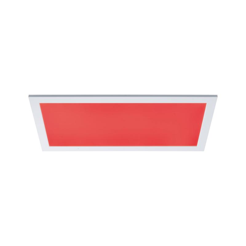 Flaches ZigBee LED Decken Panel Amaris RGBW 595x295mm in Weiß matt Paulmann 79808