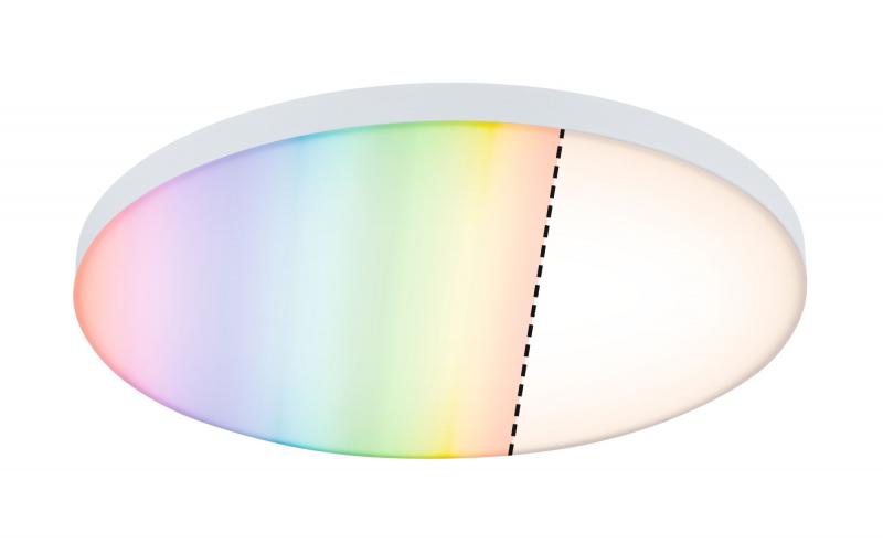 Paulmann 79897 LED Panel Smart Home Zigbee Velora rund 400mm Regenbogen/ Weiß dimmbar