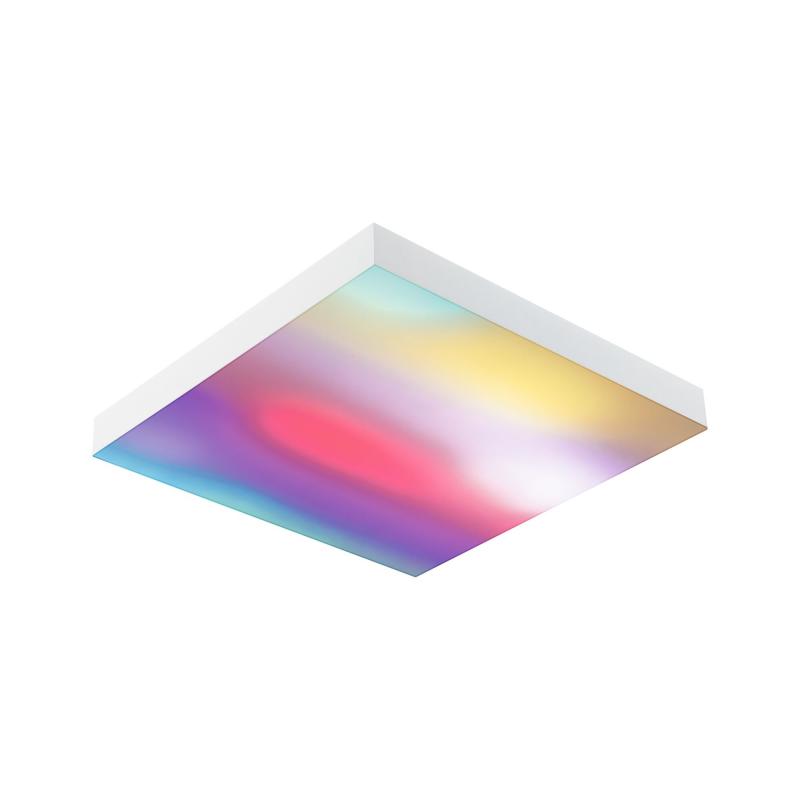 Paulmann 79904 LED Panel Velora Rainbow dynamic Regenbogen/ Weiß eckig 295x295mm kaltweiß Weiß dimmbar