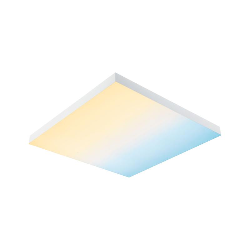 Paulmann 79905 LED Panel Velora Rainbow dynamic Regenbogen/ Weiß eckig 450x450mm kaltweiß Weiß dimmbar