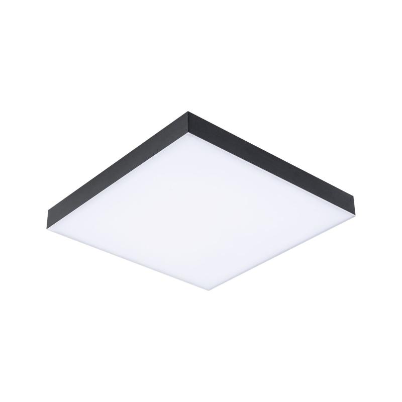 Paulmann 79907 LED Panel Velora Rainbow dynamic Regenbogen/ Weiß eckig 295x295mm kaltweiß Schwarz dimmbar