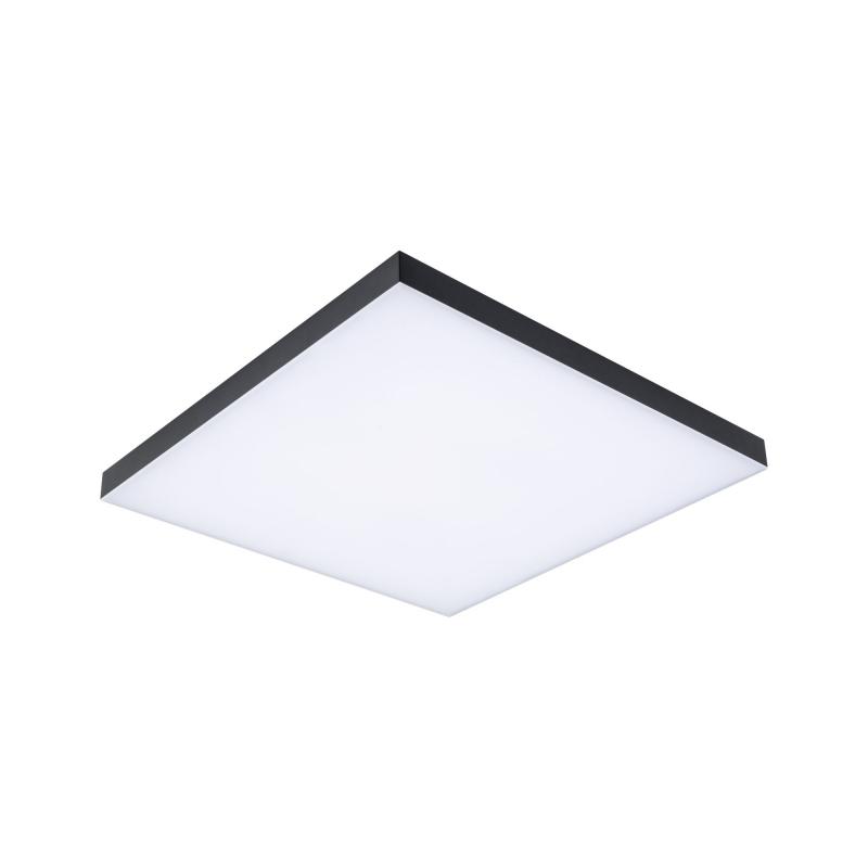 Paulmann 79908 LED Panel Velora Rainbow dynamic Regenbogen/ Weiß eckig 450x450mm kaltweiß Schwarz dimmbar