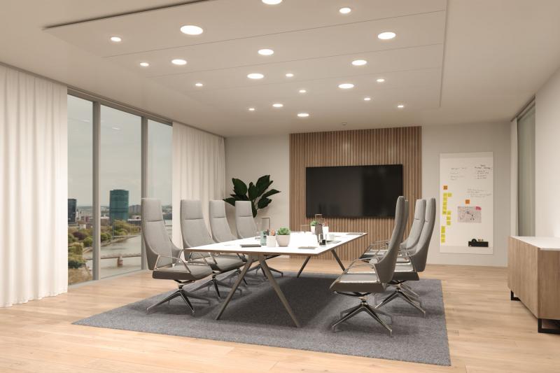 Paulmann 79944 VariFit LED Einbaupanel Veluna Edge schlicht Spritzwasser geschützt rund 90mm warmweiß Weiß dimmbar
