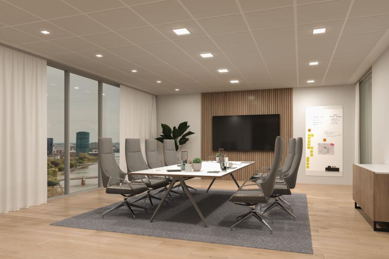 Paulmann 79947 VariFit LED Einbaupanel Veluna Edge schlicht Spritzwasser geschützt eckig 90x90mm warmweiß Weiß dimmbar
