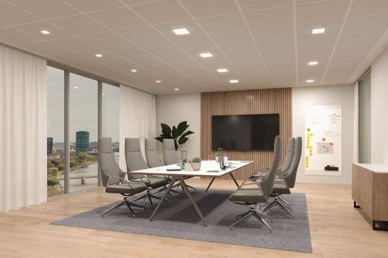 Paulmann 79949 VariFit LED Einbaupanel Veluna Edge schlicht Spritzwasser geschützt eckig 200x200mm warmweiß Weiß dimmbar