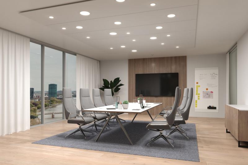 Paulmann 79952 VariFit LED Einbaupanel Veluna Edge schlicht Spritzwasser geschützt rund 200mm neutralweiß Weiß dimmbar
