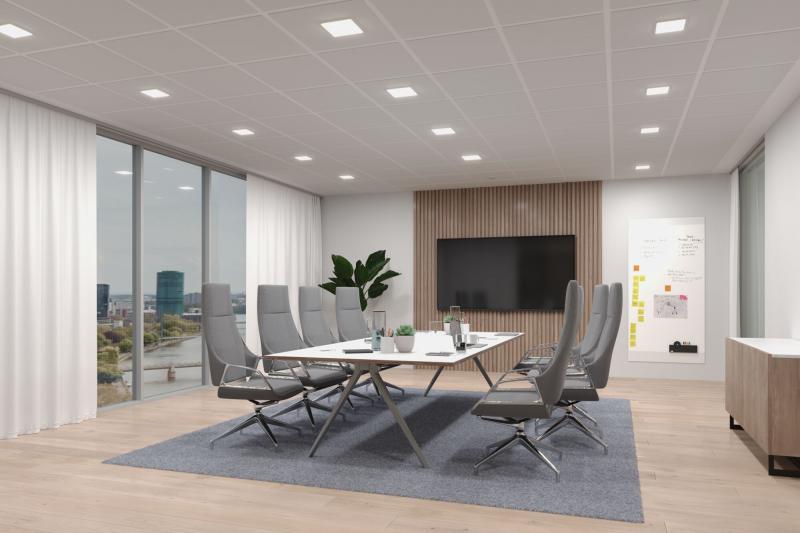 Paulmann 79959 VariFit LED Einbaupanel Smart Home Zigbee Veluna Edge schlicht Spritzwasser geschützt eckig 200x200mm Tunable White Weiß dimmbar