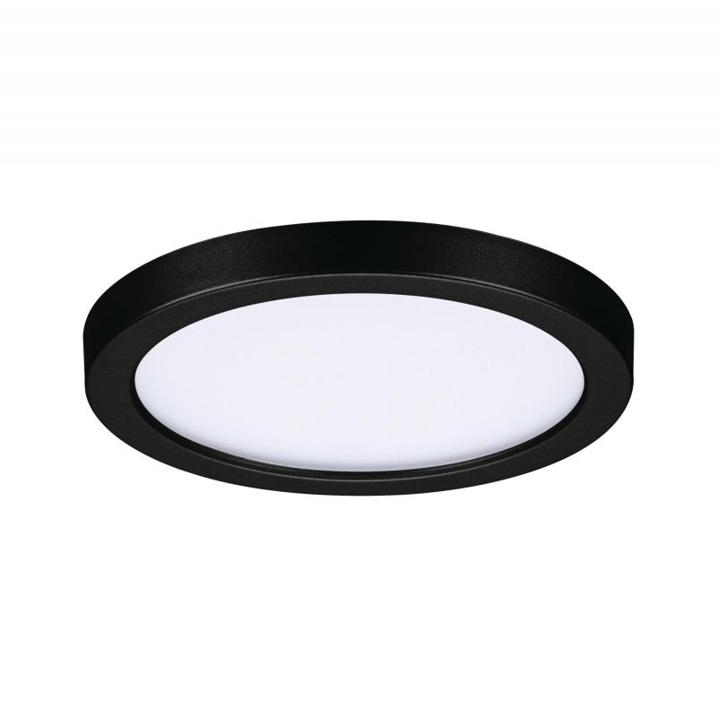 Paulmann 79960 VariFit LED Einbaupanel Areo schlicht Spritzwasser geschützt rund 118mm warmweiß Schwarz