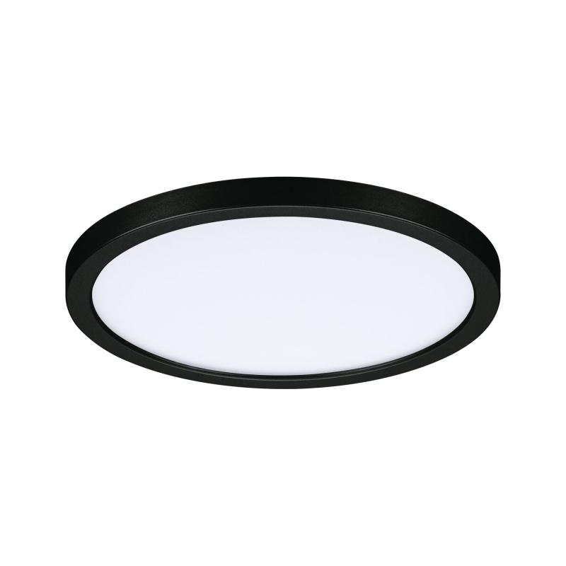 Paulmann 79963 VariFit LED Einbaupanel Areo schlicht Spritzwasser geschützt rund 175mm neutralweiß Schwarz
