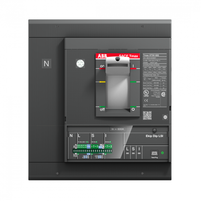 ABB XT5N 600 Ekip Dip LS/I 600 4p FF UL/CSA Kompaktleitungsschalter UL/CSA