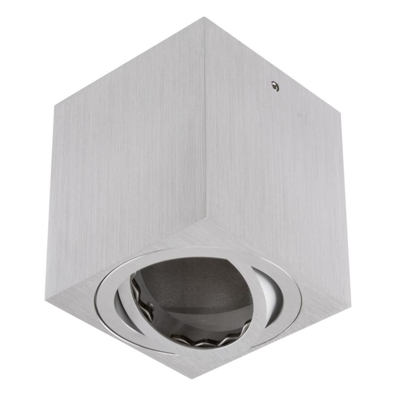 EVN Quadratischer Deckenstrahler schwenkbar alu IP20 GU10