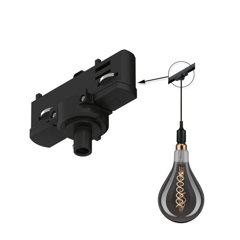 Paulmann 91387 ProRail3 Universal-Pendeladapter Schw Metall Kunststoff 3-Phasen