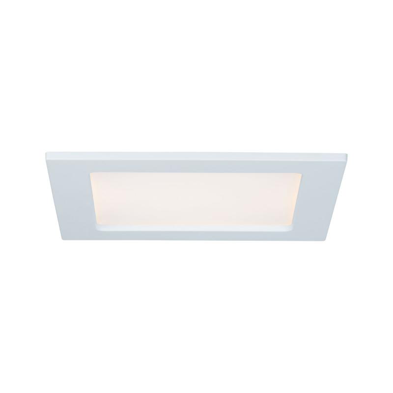 Paulmann 92068 Quality Einbauleuchte Set Panel eckig LED 12W 2700K 165x165mm Weiß