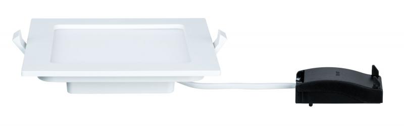 Paulmann 92068 Quality Einbauleuchte Set Panel eckig LED 12W 2700K 165x165mm Weiß