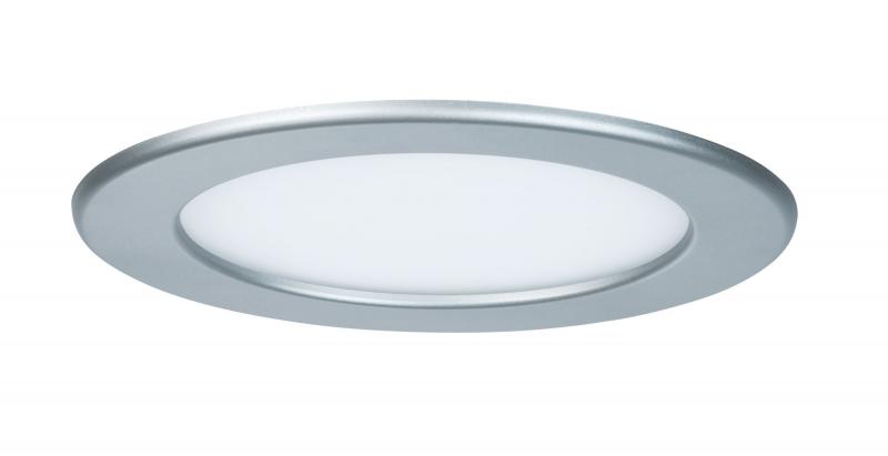 Paulmann 92074 Quality Einbauleuchte Set Panel rund LED 12W 2700K 170mm Chrom