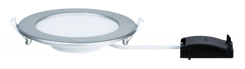 Paulmann 92074 Quality Einbauleuchte Set Panel rund LED 12W 2700K 170mm Chrom