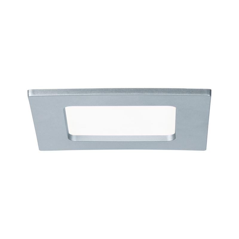 Paulmann 92076 Quality EBL Set Panel eckig LED 1x6W 4000K 230V 115x115mm Chr m/Kunststoff