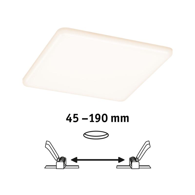 Paulmann 92395 EB Panel Veluna VariFit IP44 17,5W 3000K 185x185mm Kunststoff
