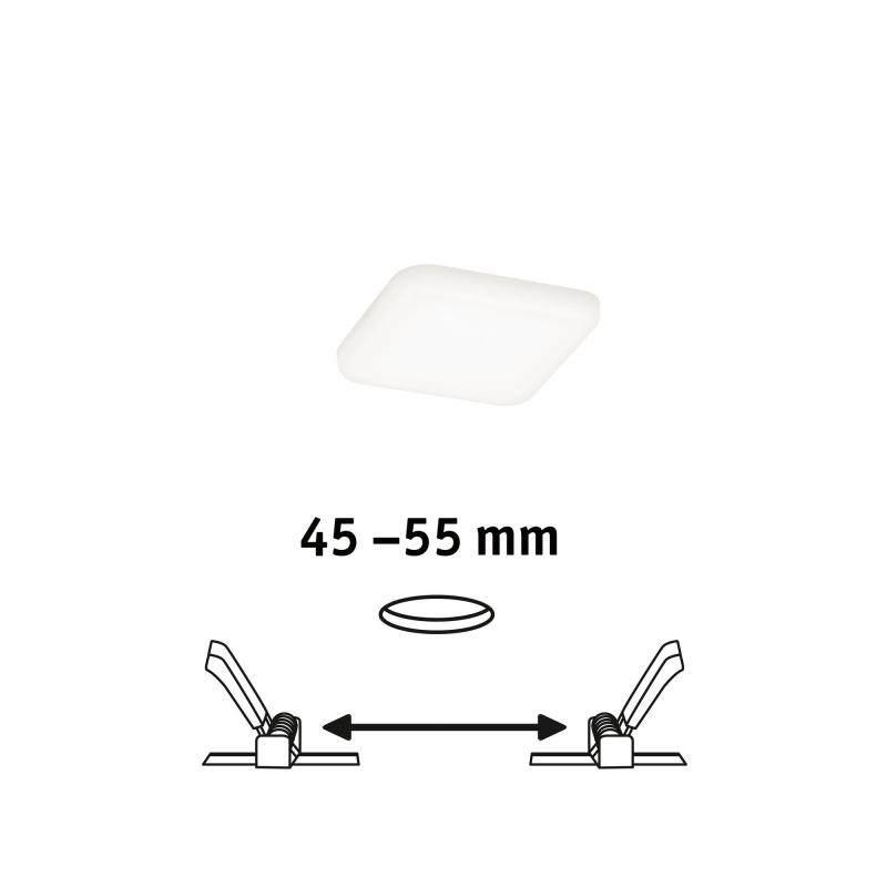 Paulmann 92396 EB Panel Veluna VariFit IP44 4,5W 4000K 75x75mm Kunststoff