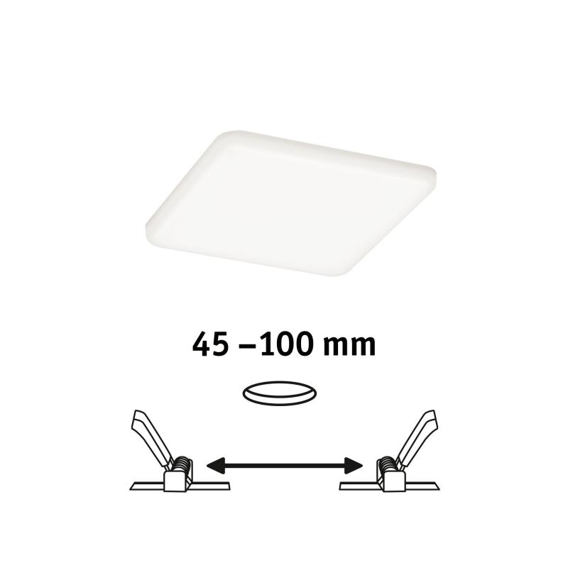 Paulmann 92397 EB Panel Veluna VariFit IP44 8,5W 4000K 125x125mm Kunststoff