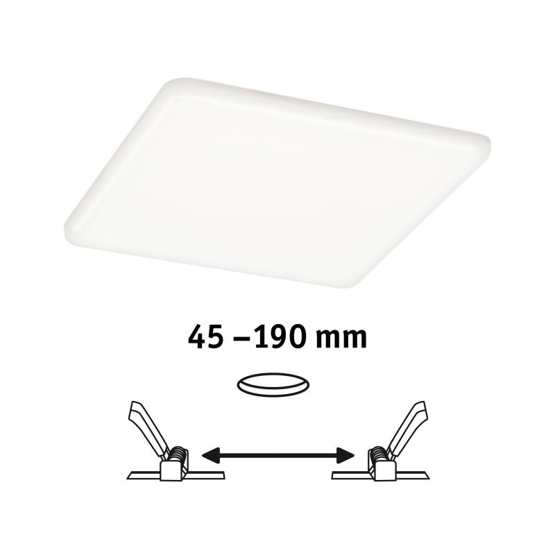 Paulmann 92398 EB Panel Veluna VariFit IP44 17,5W 4000K 185x185mm Kunststoff