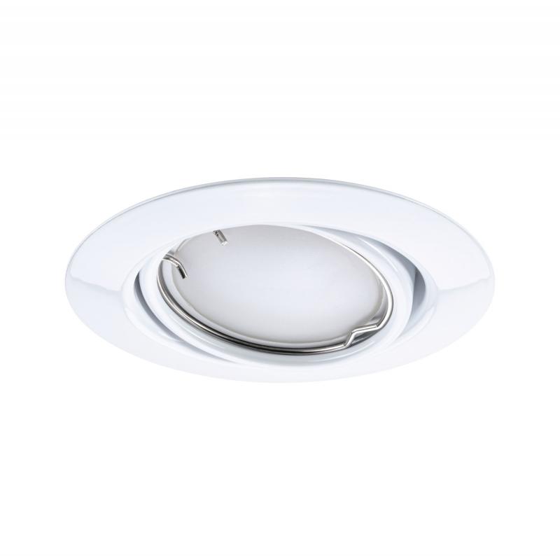 Paulmann 92463 LED Einbauleuchte Smart Home Zigbee Base Coin Basisset schwenkbar rund 90mm 20° dimmbar 3000K Weiß