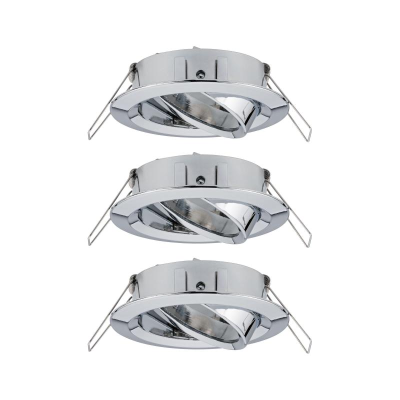 Paulmann 92488 EBL Choose 3er Spot schwenkbar max 3x10W 230V 51mm Chrom Alu