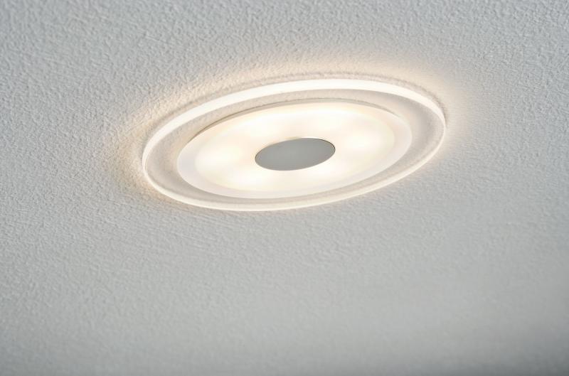 Paulmann 92535 Premium Einbauleuchte Set Whirl rund LED 1x6W 350mA 150mm Alu gedreht/Satin