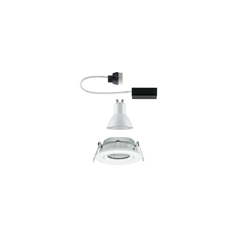 Paulmann 92897 Einbauleuchte Set Nova Plus IP65 schwenkbar LED 1x 7W GU10 Weiß