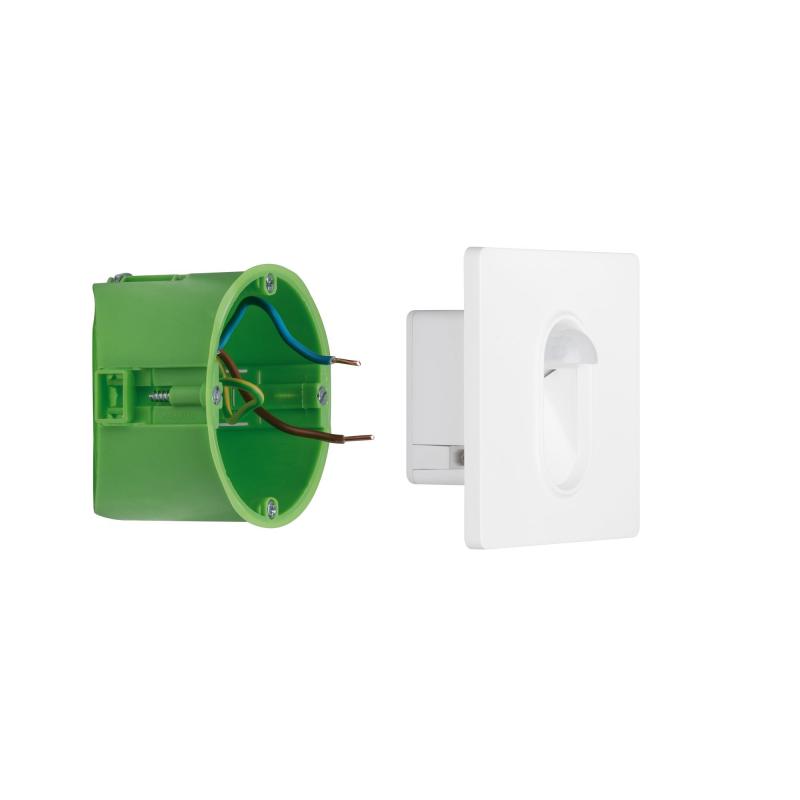Paulmann 92923 Wand Einbauleuchte Set Sensor eckig 1x2.7W 2700K Weiß