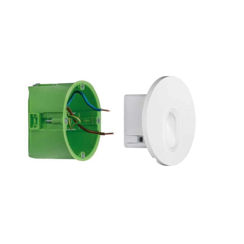 Paulmann 92924 Wand Einbauleuchte Set rund 1x1.7W 2700K Weiß