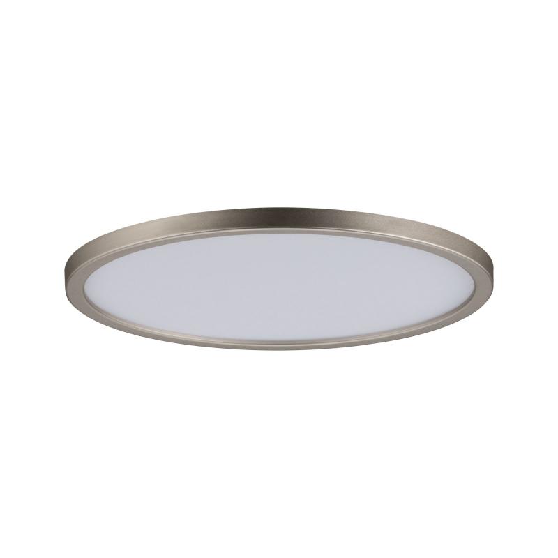 Paulmann 92935 Einbauleuchte Set Panel Areo rund dim IP44 12W 3000K 180mm Nickel