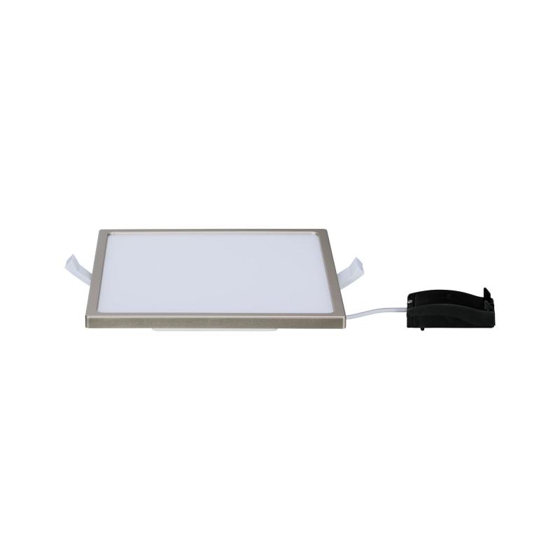 Paulmann 92939 Einbauleuchte Set Panel Areo eckig dim IP44 12W 3000K 180x180mm Nickel