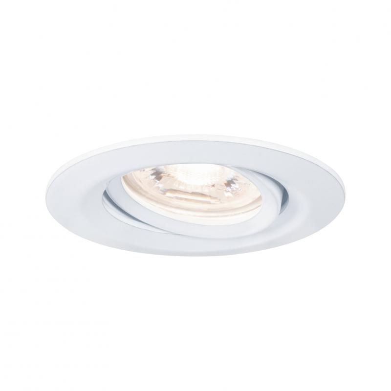 Paulmann 92970 EBL Set Nova mini Plus Coin EasyDim schwenkb 1x4,2W 2700K 230V Weiß matt/Alu