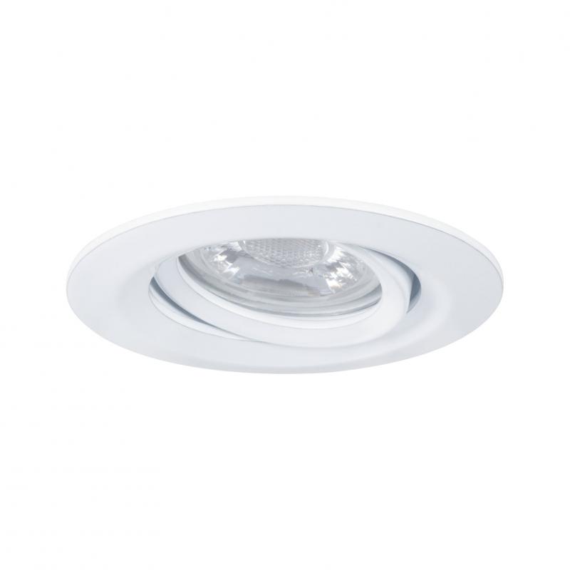 Paulmann 92970 EBL Set Nova mini Plus Coin EasyDim schwenkb 1x4,2W 2700K 230V Weiß matt/Alu