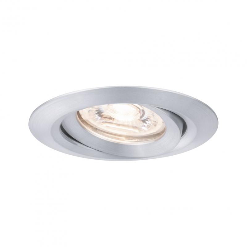 Paulmann 92974 EBL Set Nova mini Plus Coin EasyDim schwenkb 1x4,2W 2700K 230V Alu gedr/Alu