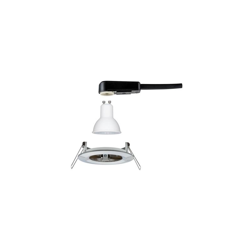 Paulmann 92977 Einbauleuchte Set Nova rund starr LED IP44 6.5W 4000K GU10 Eisen geb