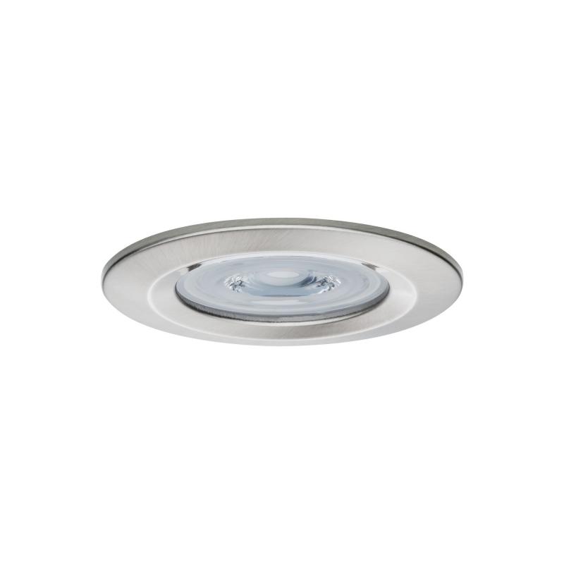 Paulmann 92979 Einbauleuchte Set Nova rund starr LED IP44 4000K Eisen gebürstet